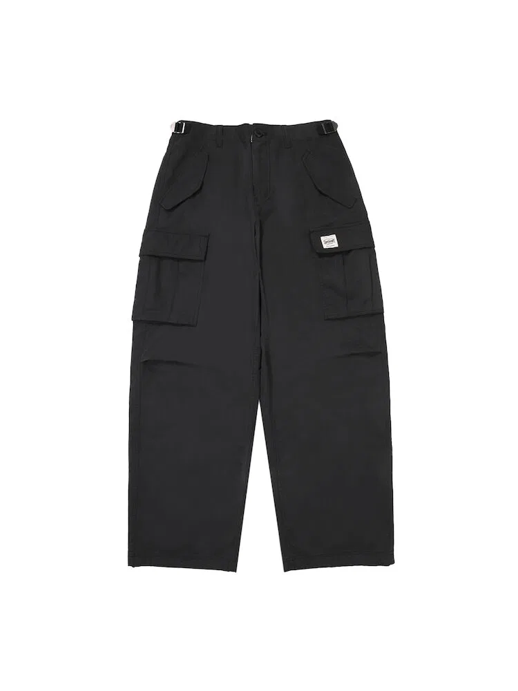 Широкие брюки карго из хлопка SUPERDRY, Black