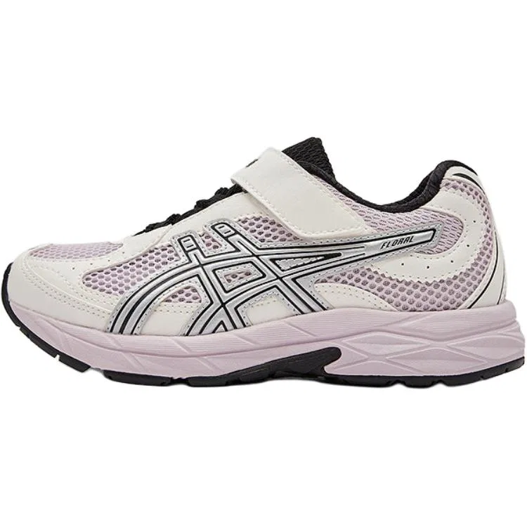 Детские беговые кроссовки из сетки и синтетической кожи, ASICS, Black