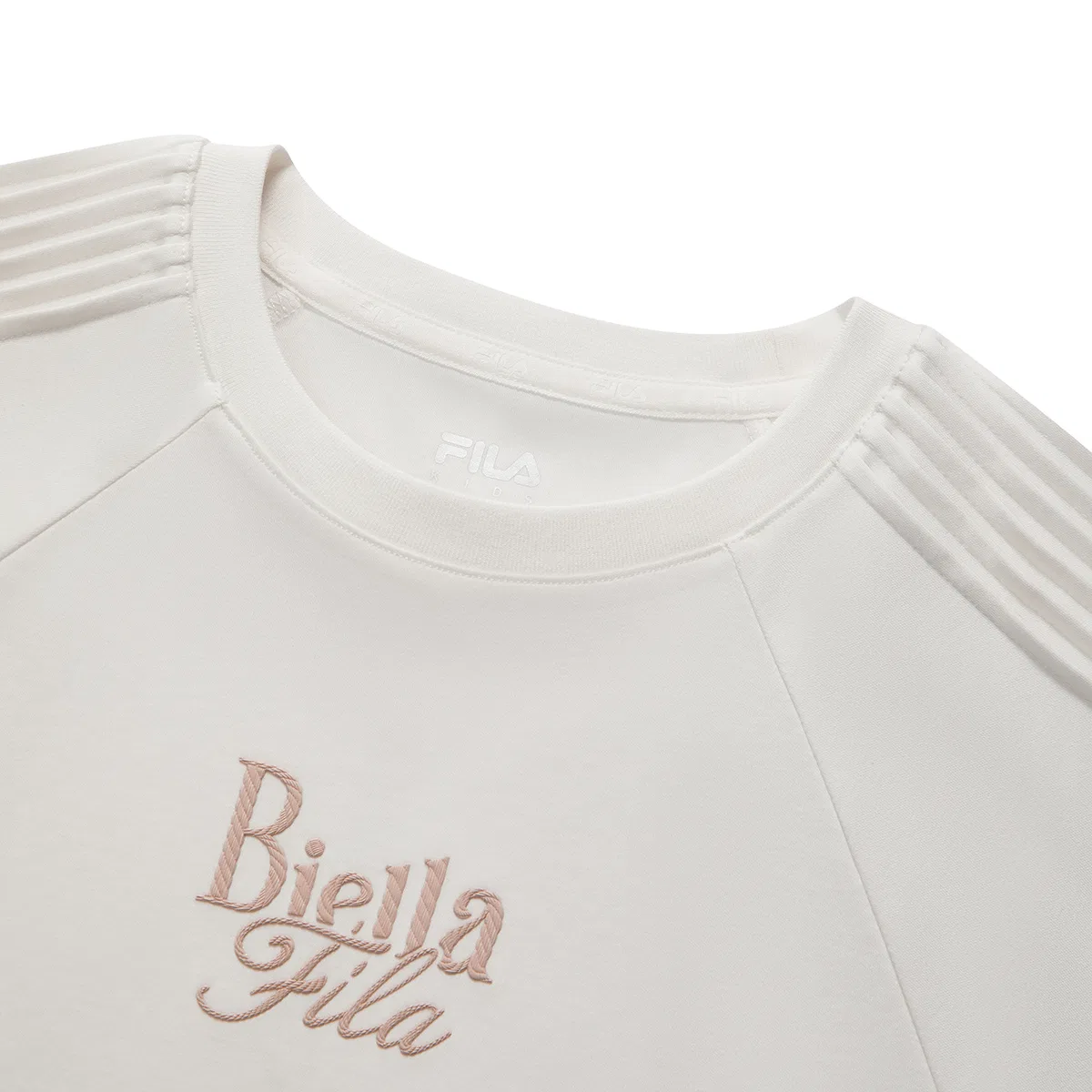 Детская футболка с круглым вырезом FILA KIDS, Cloud White — фото 4