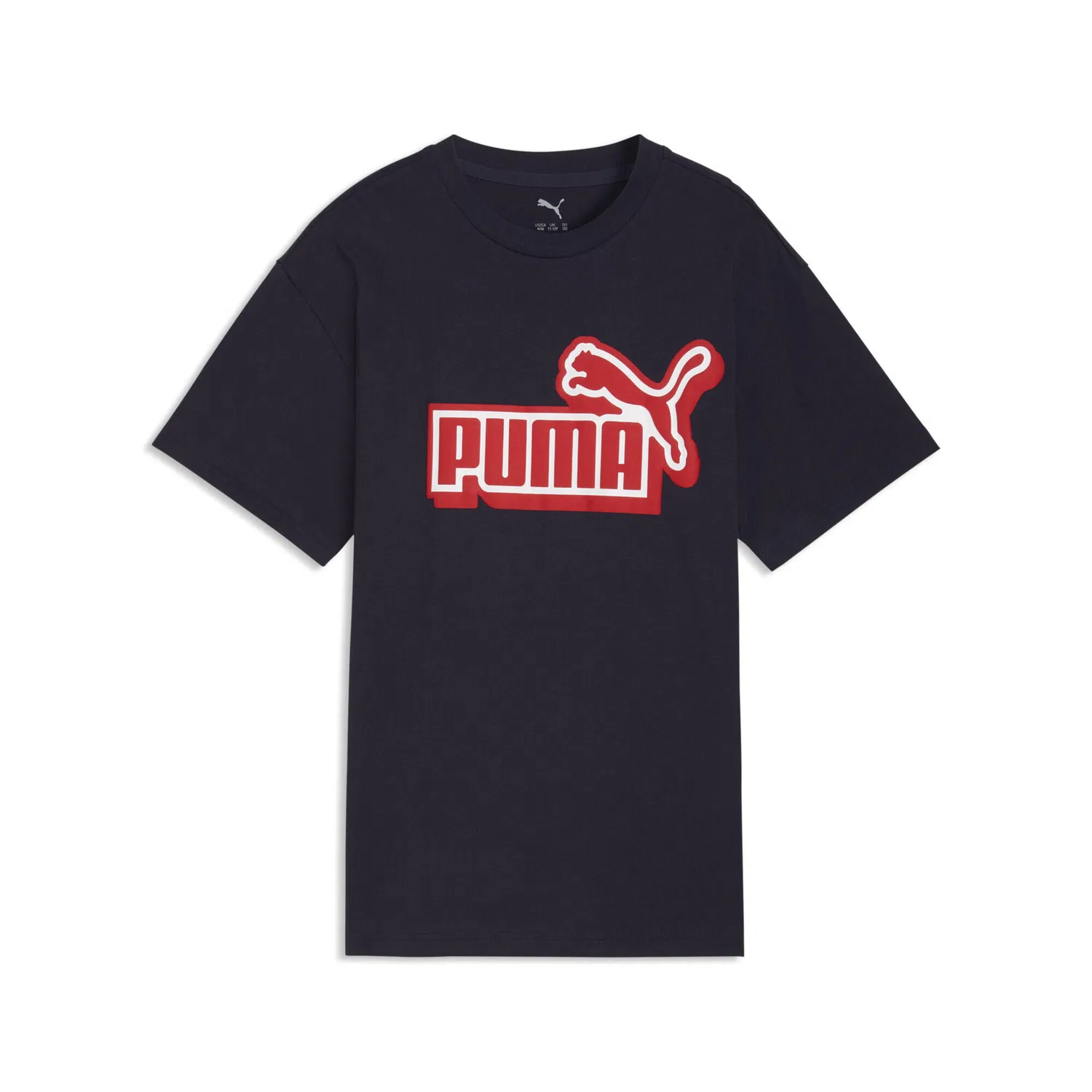 Детская футболка с принтом Essentials Logo Lab Relaxed Graphic Puma, Navyblau