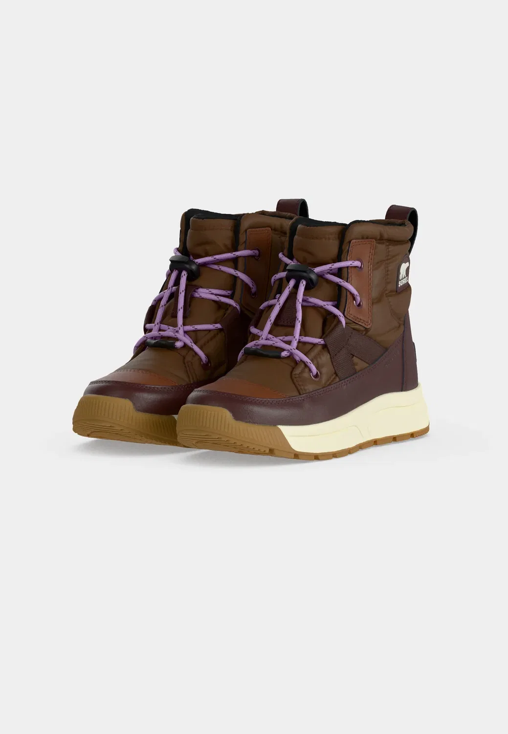 Детские унисекс ботинки Whitney III Mid WP - зимние ботинки Sorel, Dark Auburn/Red Lodge — фото 3