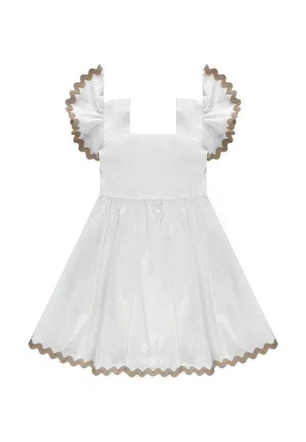 Платье хлопковое Day dress Twinset, avorio, слоновая кость