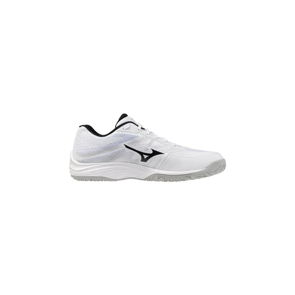 Детские волейбольные кроссовки с сетчатым верхом Lightning Select Mizuno, White Black — фото 3