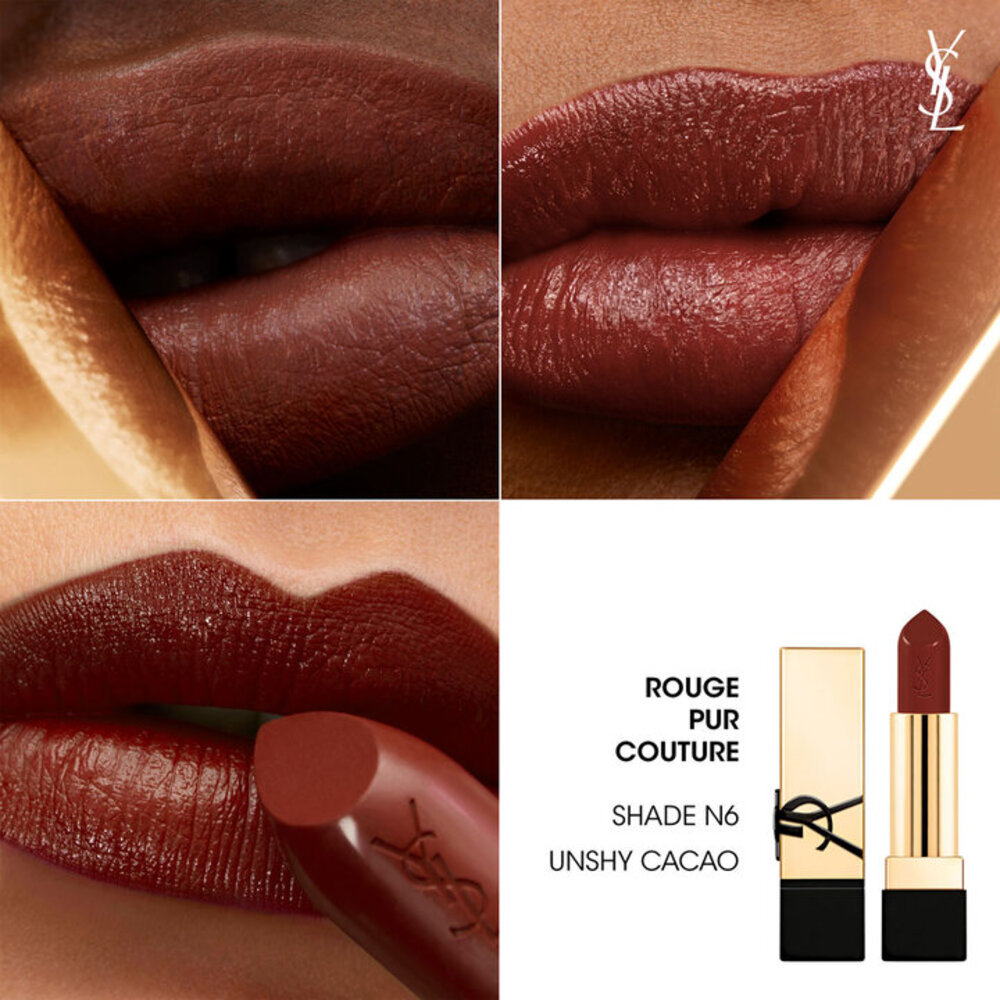 Помада для губ Yves Saint Laurent Rouge Pur Couture, N6 Unshy Cacao, 3,8 г — фото 2