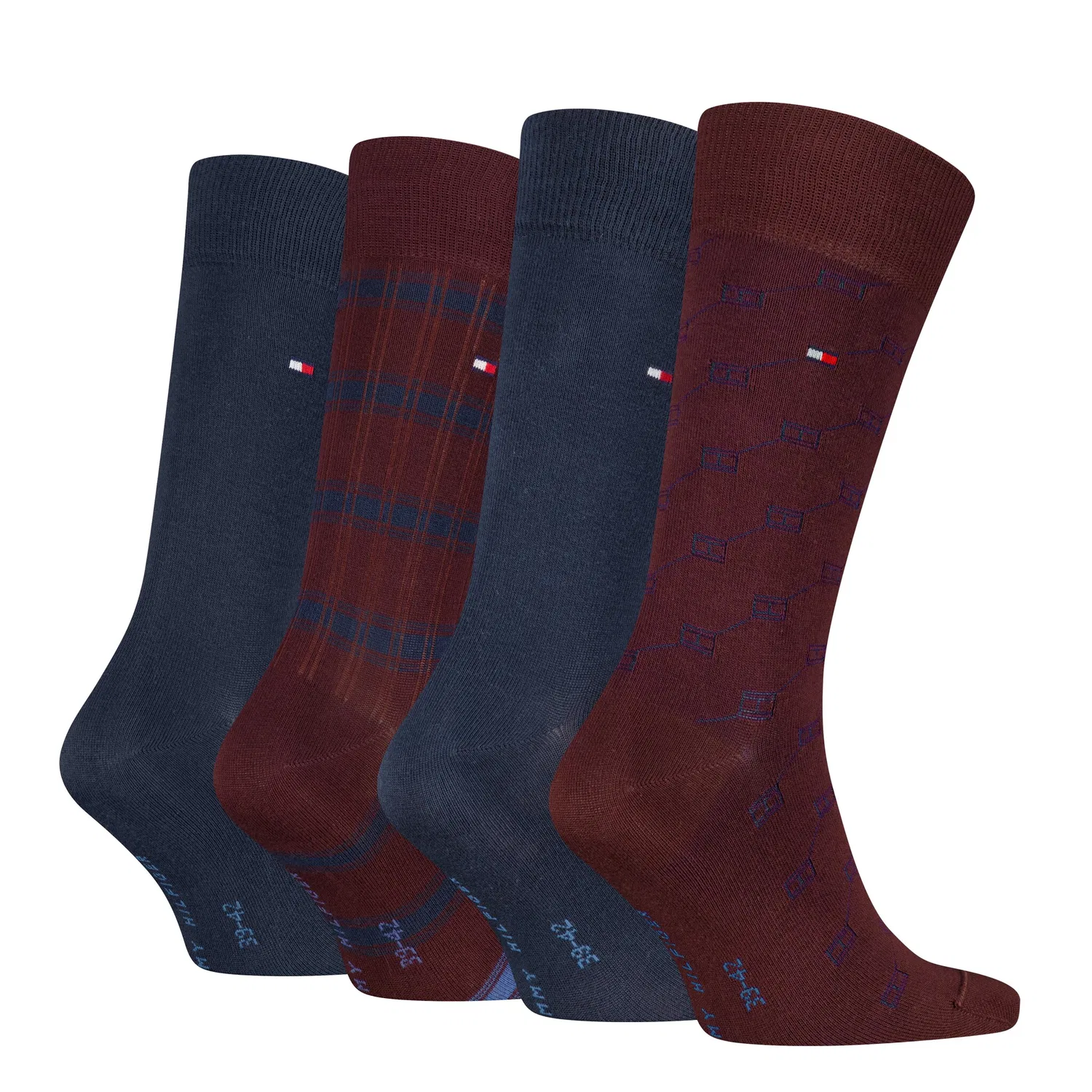 Мужские носки Tommy Hilfiger, Deep Rouge/Navy — фото 2
