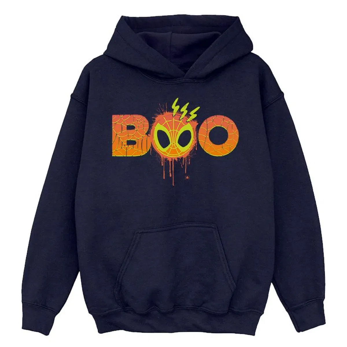 Детский худи с принтом Boo Spider-Man Marvel, Navy
