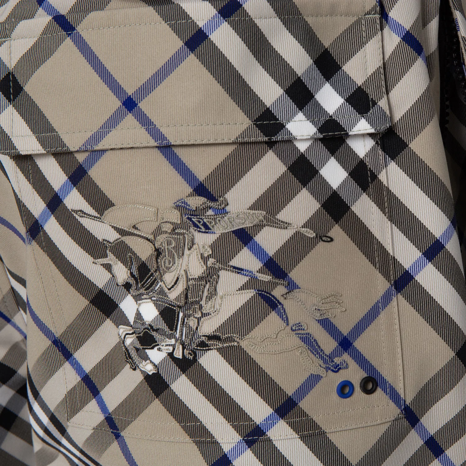 Брюки свободного кроя с принтом EKD Check Burberry, Lichen Ip Check — фото 3