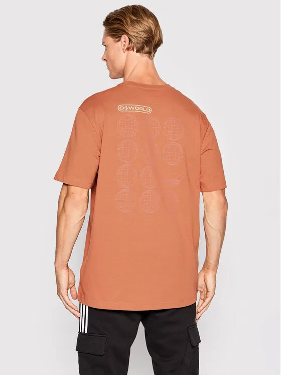 Футболка relaxed fit Graphic Ozworld Adidas, оранжевый — фото 2