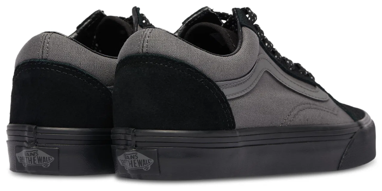 Кеды для мальчиков Old Skool Vans, цвет Grey/Reflective Silver/Black — фото 3
