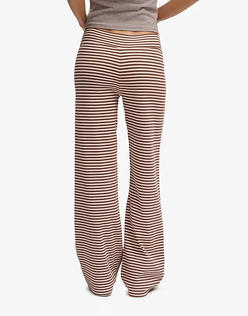 Спортивные брюки Superdry Athletic Essentials в полоску, каштаново-коричнево-розовая полоска — фото 4