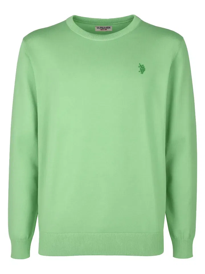 Мужской прямой пуловер с круглым вырезом U.S. Polo Assn., Green