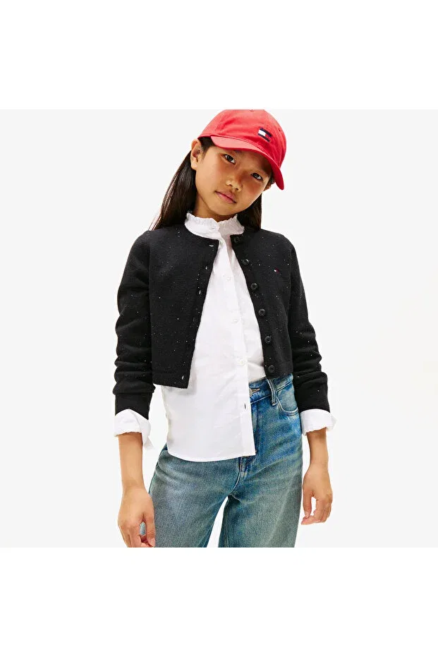 Детский кардиган с пайетками Tommy Hilfiger, Bds-Black