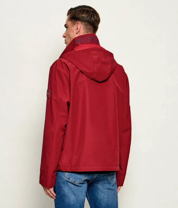 Мужская куртка ветровка Regular Fit Tommy Hilfiger, красный — фото 3