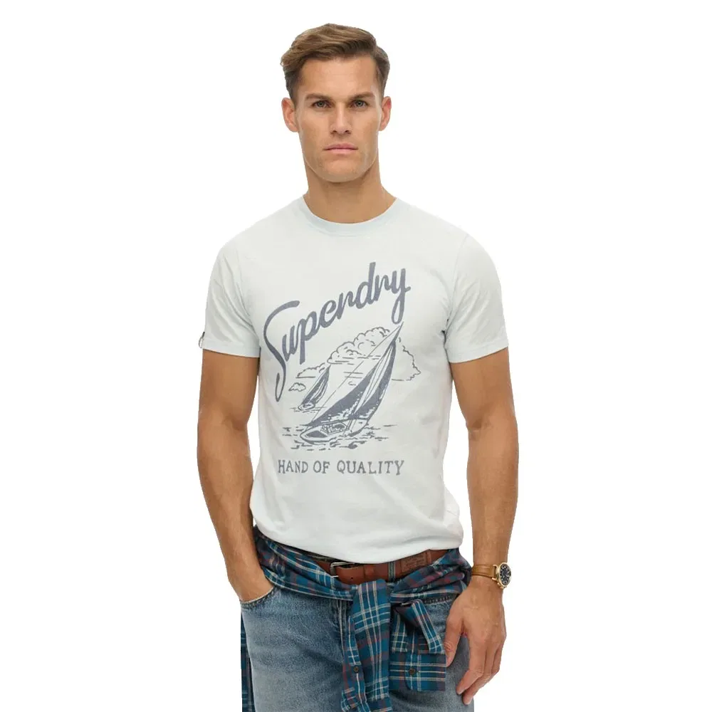 Футболка с коротким рукавом Lo-Fi Dockside Superdry, белый
