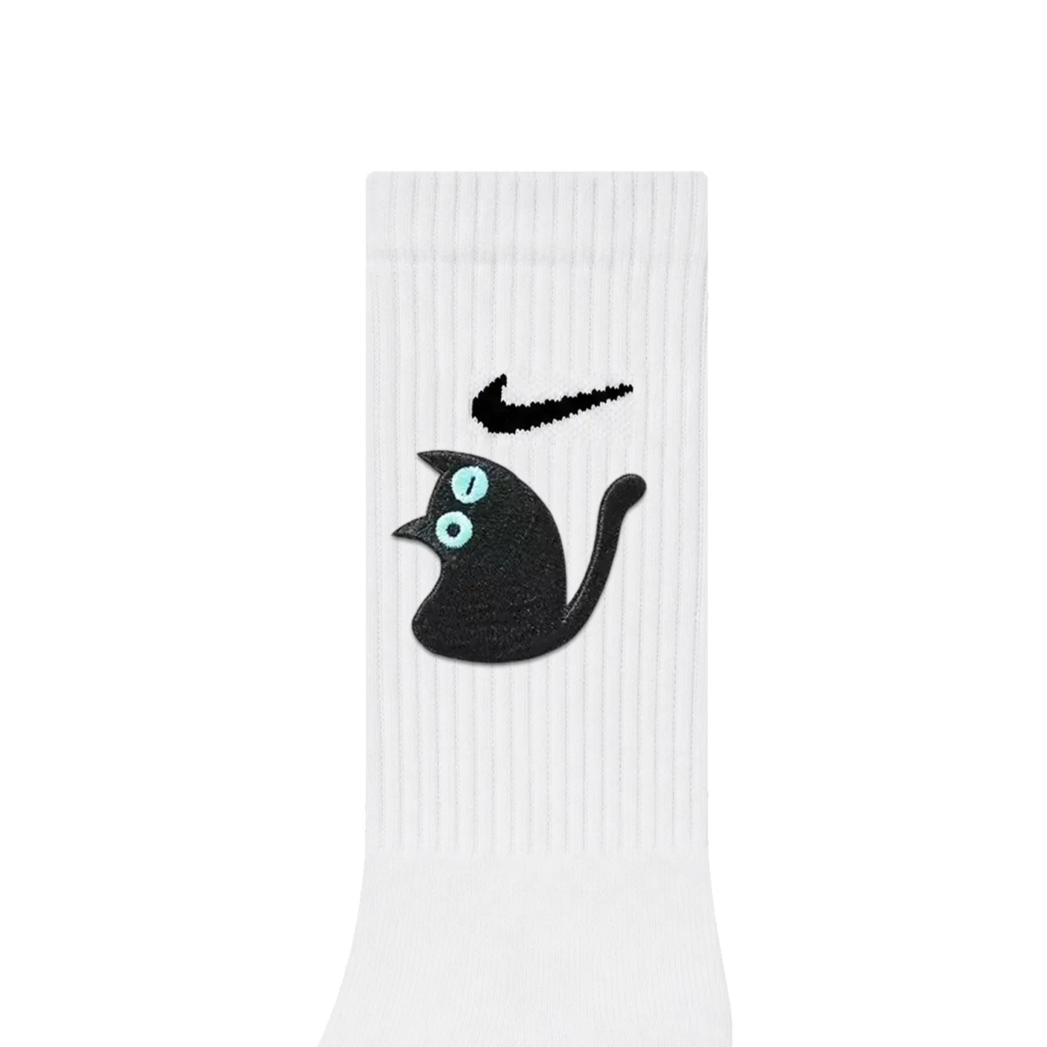 Детские носки средней эластичности, 3 пары, Embroidered-Black Cat Meow, Nike — фото 3