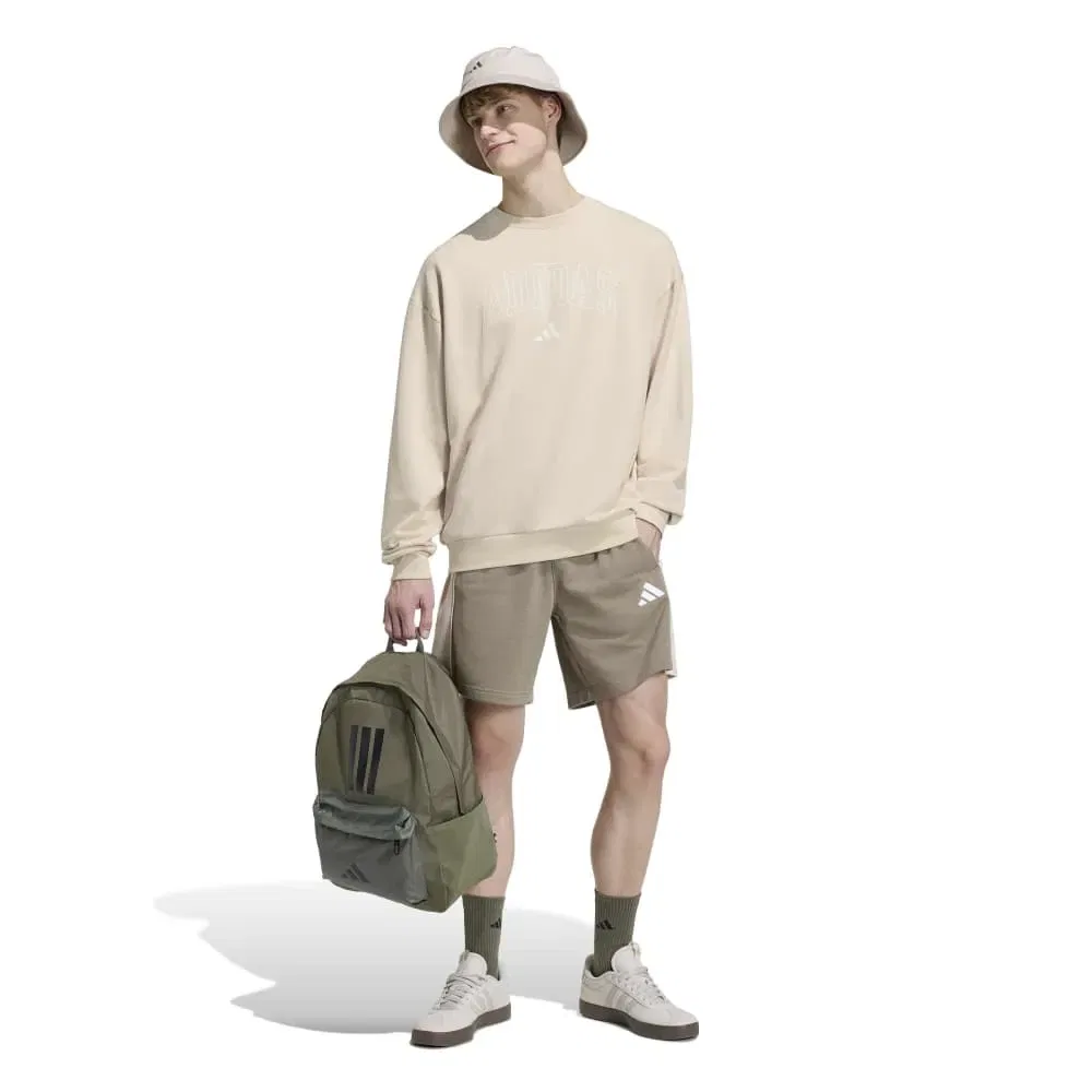 Мужской свитшот из футера с высоким воротником Seasonal Essentials Collegiate Adidas, Beige — фото 4