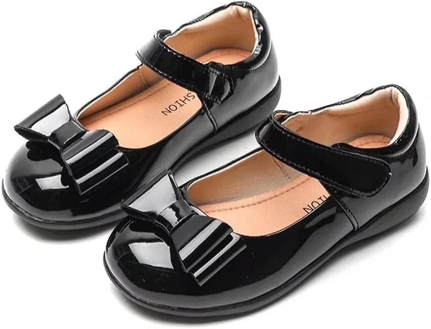Детские туфли Мэри Джейн на липучке Stunner, Black