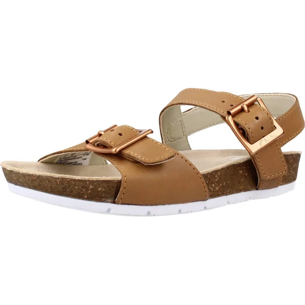 Детские сандалии с закрытым носом Clarks River Sand K, Brauner Ton