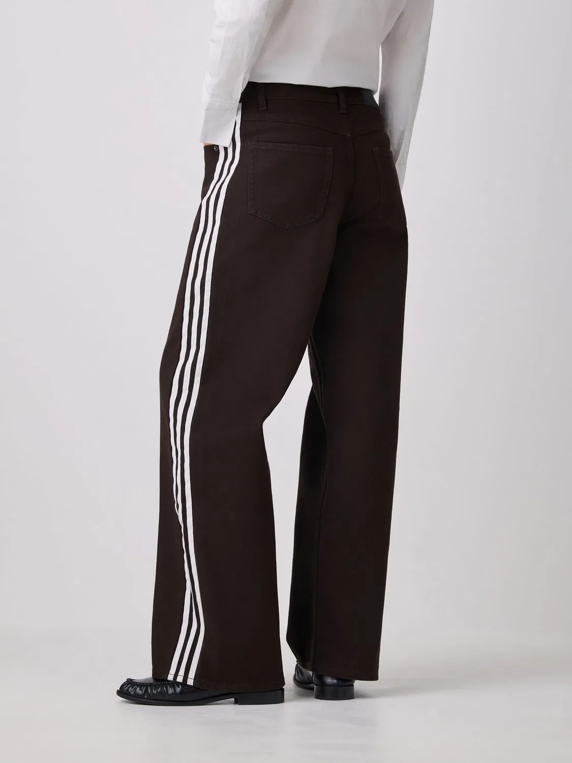 Джинсы Firebird Track Pant Denim, adidas Originals, коричневый — фото 3