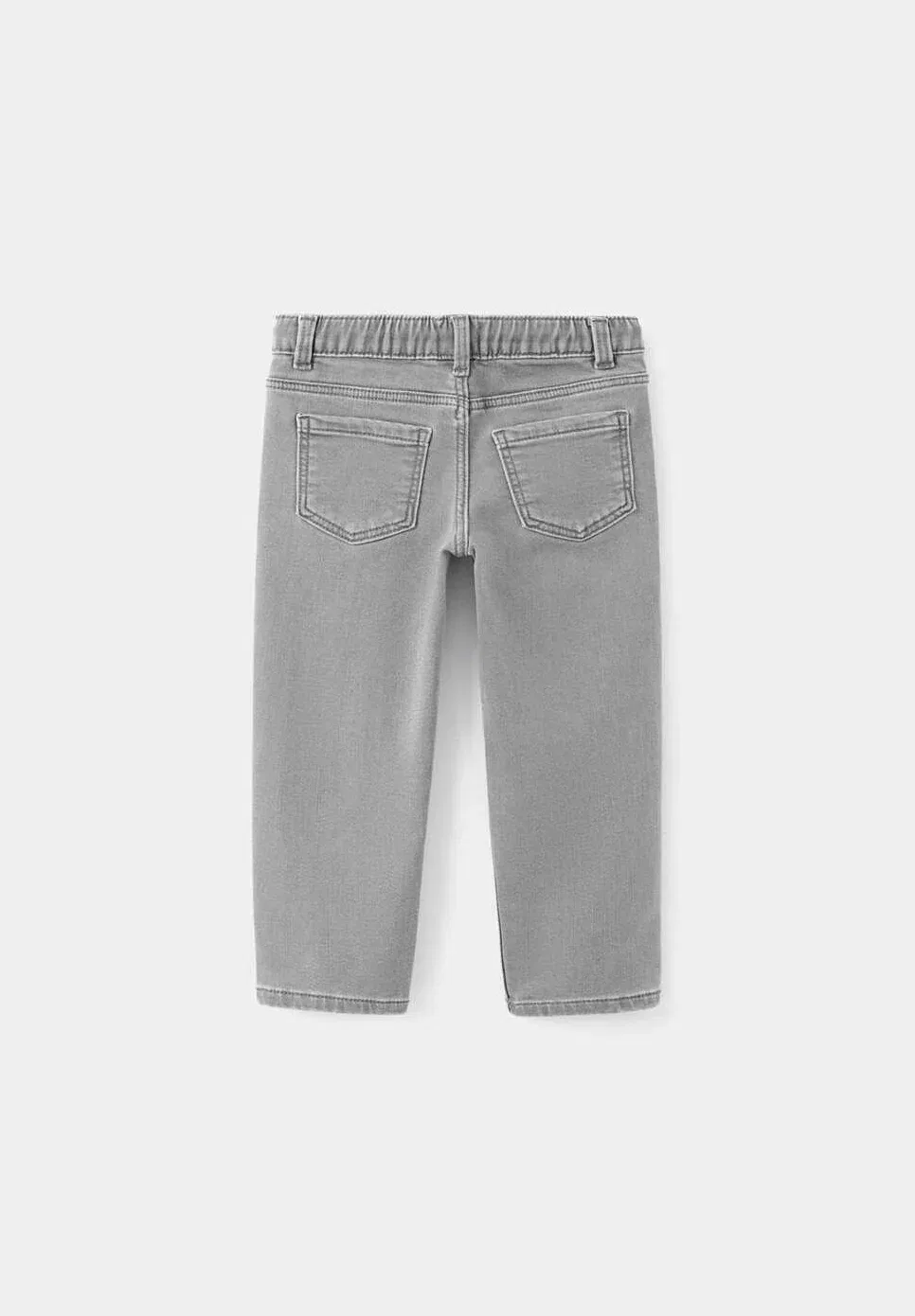 Детские джинсы свободного кроя Mango Kids, Denim Grau — фото 2