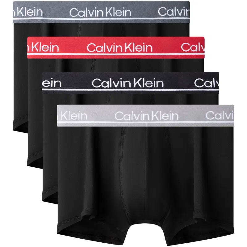 Мужские боксеры Calvin Klein, 4 шт, Sky Blue/Dianzi Blue/Coconut Gray/Lemon — фото 2