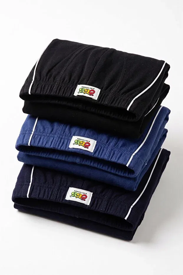 Детские боксеры для мальчиков с принтом комплект 3 шт Boys' 3-piece cotton boxer breathable fabric (7248-3) Öts, Colored — фото 4