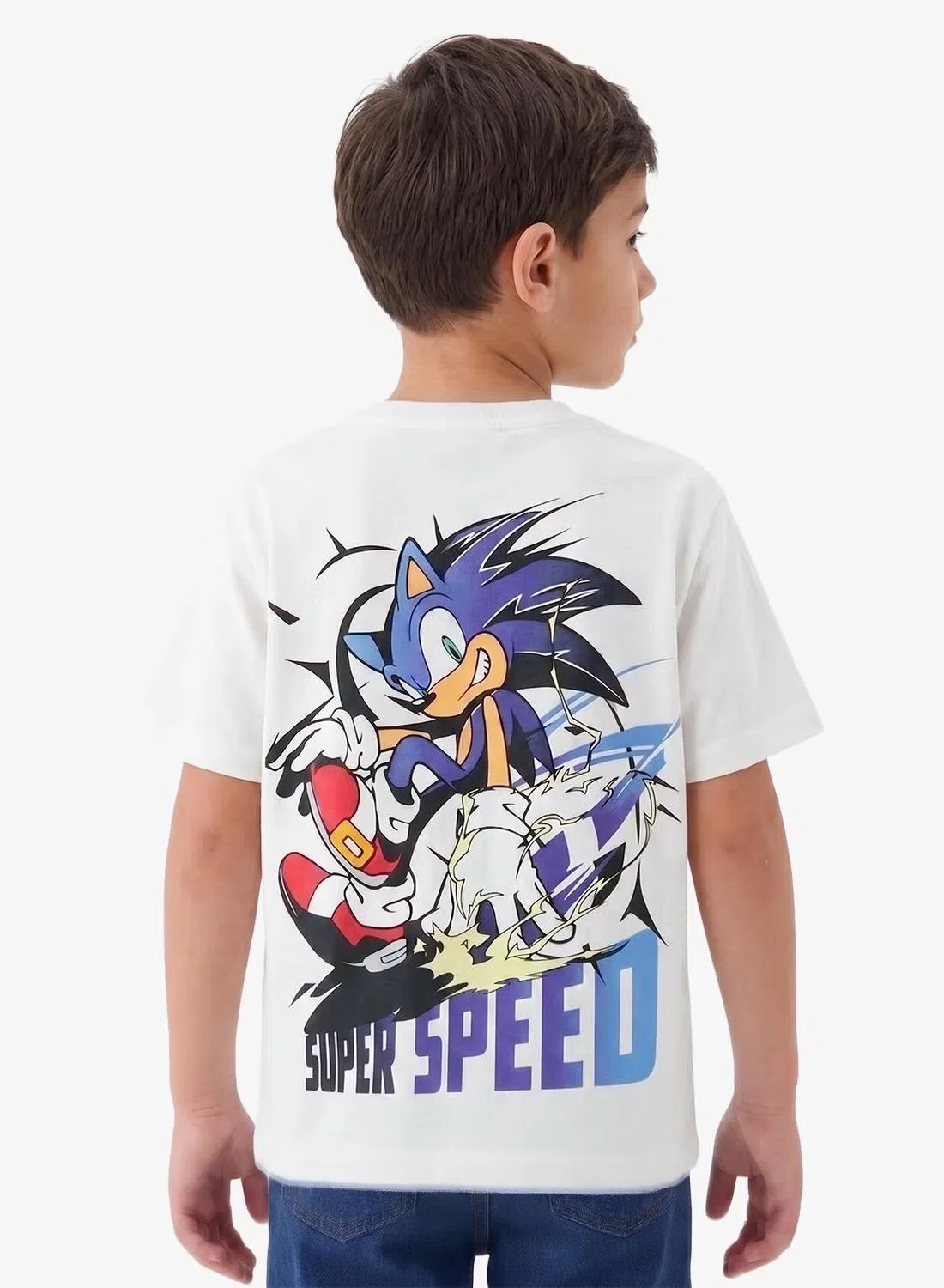Футболка с принтом Sonic Name It, белый — фото 2