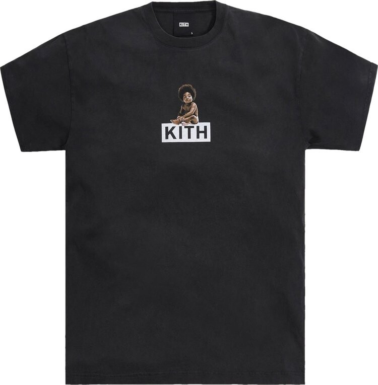 

Футболка Kith For The Notorious B.I.G Ready To Die Classic Logo Vintage Tee 'Black', черный