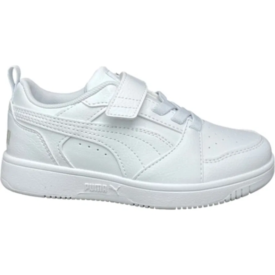 Детские кроссовки с закрытой пяткой Puma Rebound V6 Lo AC+ PS, Белый