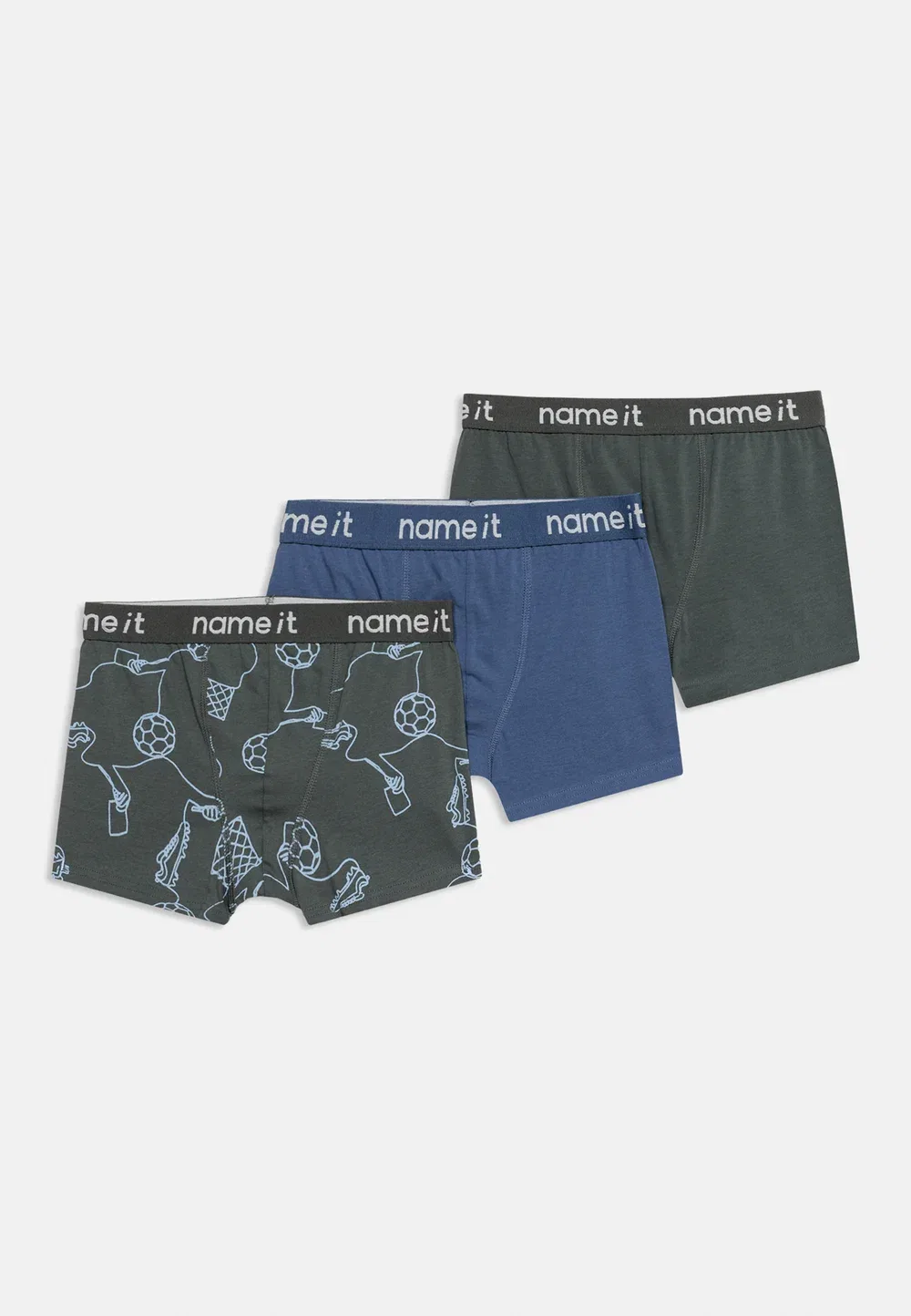 Комплект из 3 боксерских шорт Nkmboxer Kick Off Name It, Urban Chic/Vintage Indigo