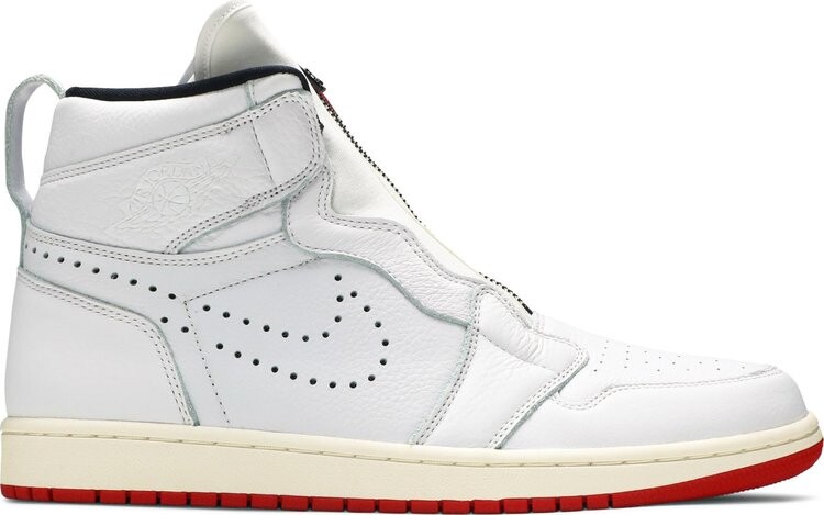 

Кроссовки Air Jordan 1 Retro High Zip White University Red, белый, Белый;серый, Кроссовки Air Jordan 1 Retro High Zip White University Red, белый