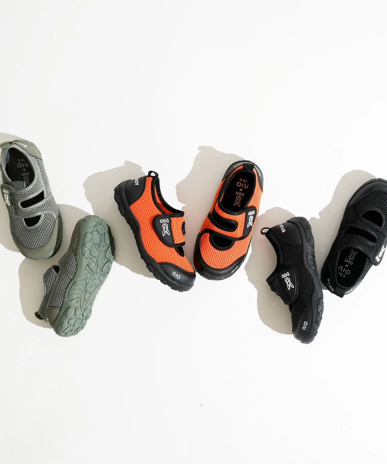 Детские сандалии с принтом кролика DOD×RIO USA-SSHU Water Shoes, Orange — фото 3