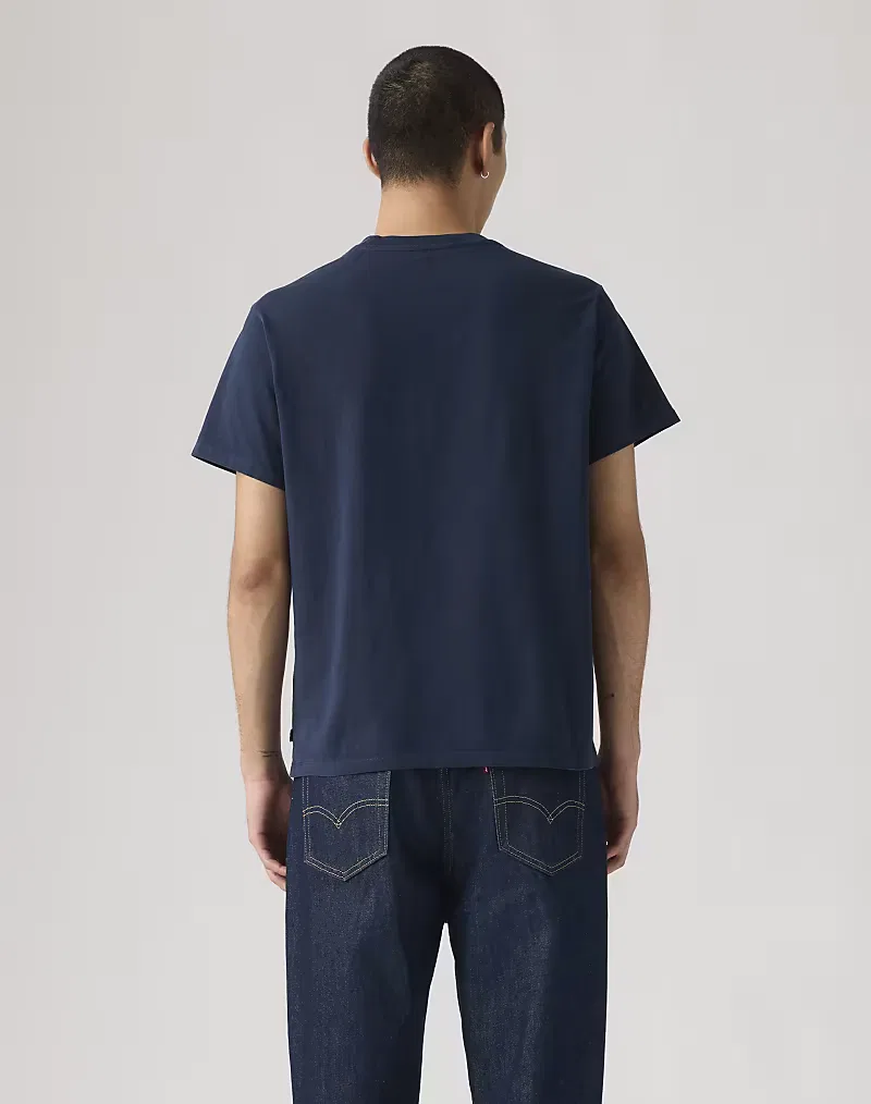 Футболка Levi's Essential с карманом, синяя — фото 2