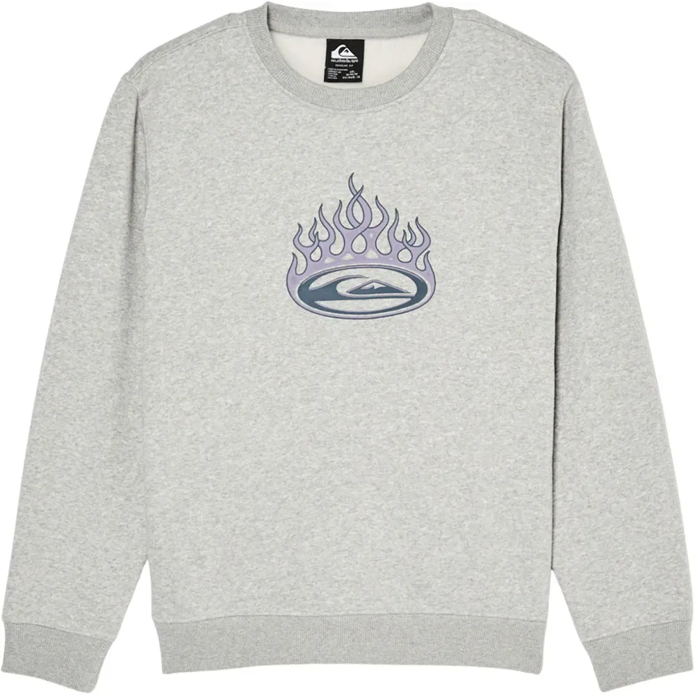 Детский свитшот для мальчиков с принтом Graphic Crew YO Quiksilver, Grey