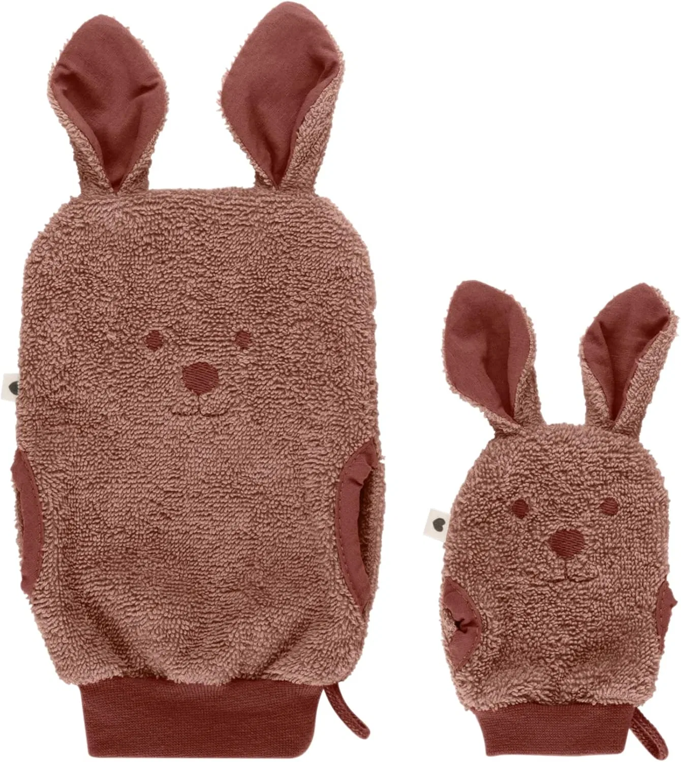 Варежки для ванны из органического хлопка, BIBS, набор из 2 штук, Woodchuck