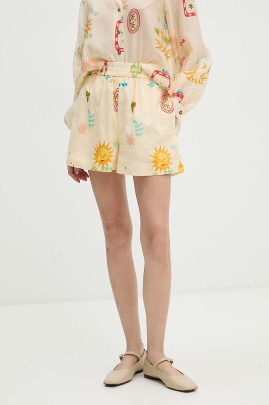 

Шорты Sundazed Summer Ellis из смесового льна Never Fully Dressed, бежевый
