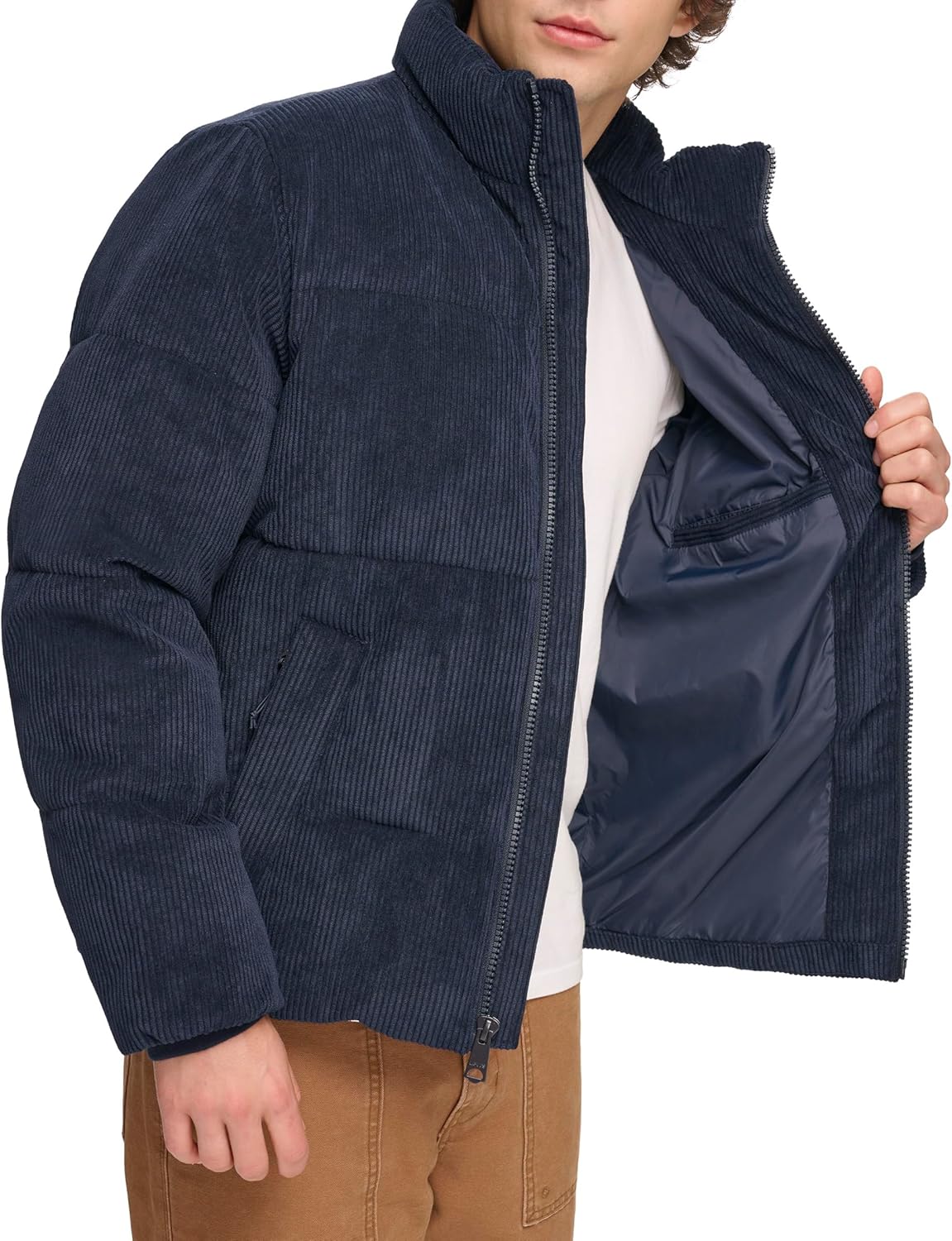 Levi's Стеганая вельветовая куртка Levi's для мужчин, Navy — фото 4