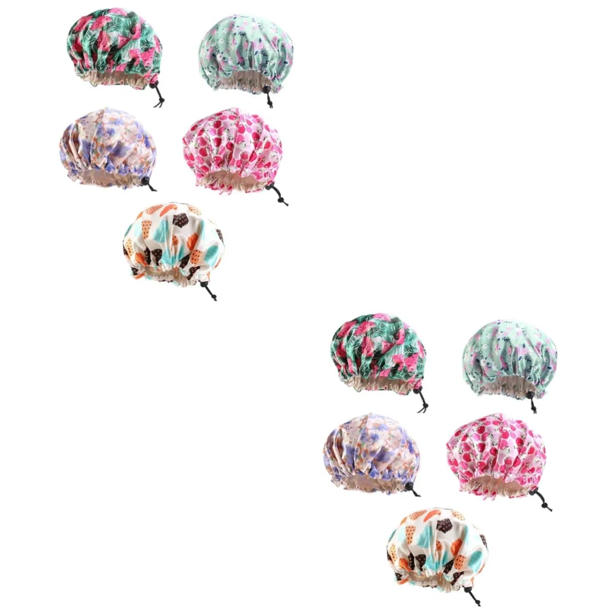 Детская шапочка для душа из полиэстера, FRCOLOR, 10 шт, 28x28 см, Assorted colours x 2 pieces