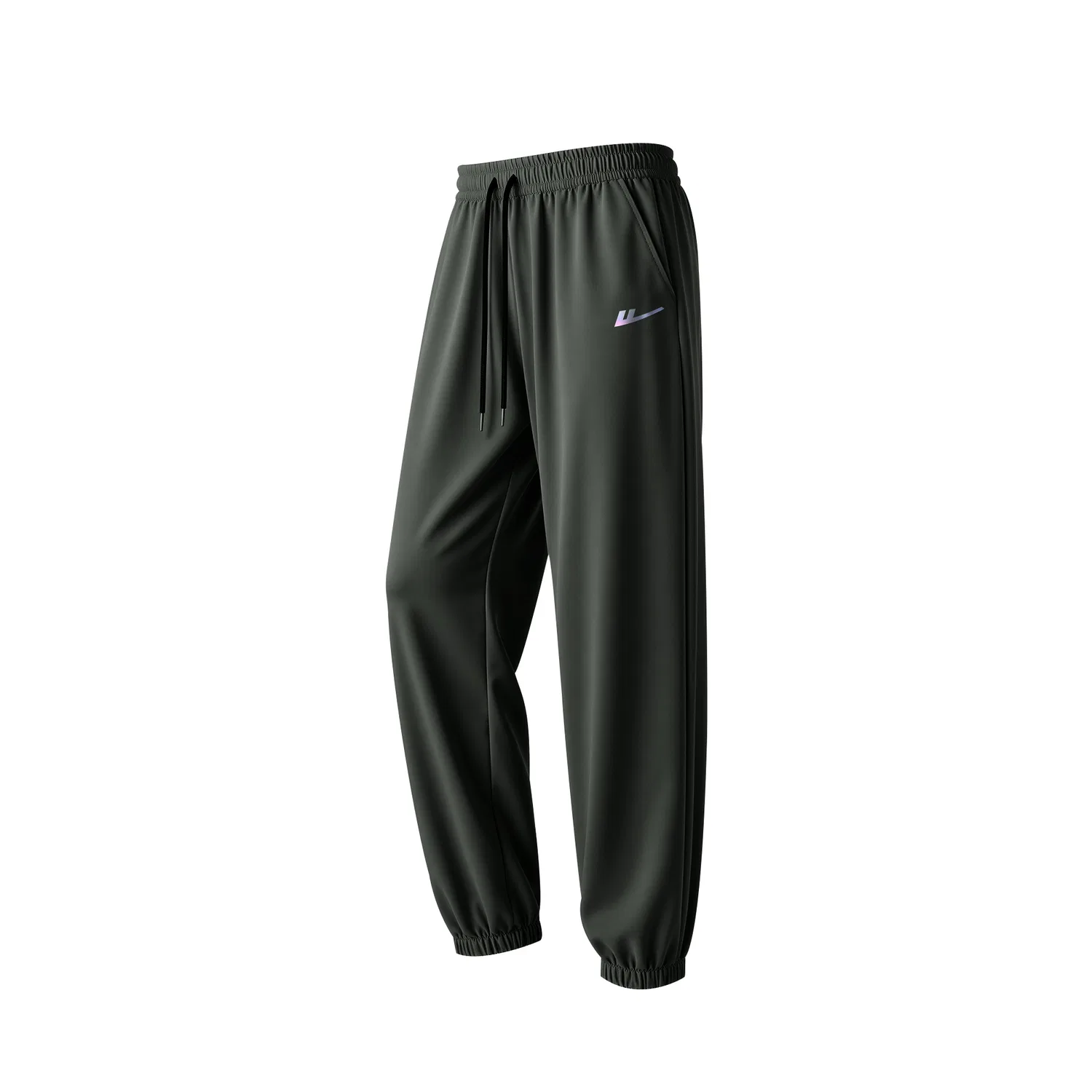 Детские спортивные штаны с манжетами [Summer Ice Silk Upgraded] Army Green WARRIOR