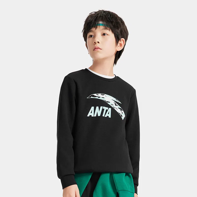 Детский свитшот с принтом Antakids, Flower Ash -3 — фото 4