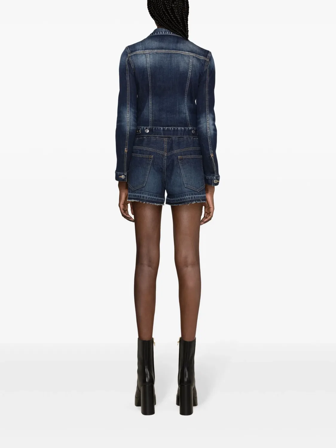 DSQUARED2 Джинсовая куртка Super Star Синий — фото 4