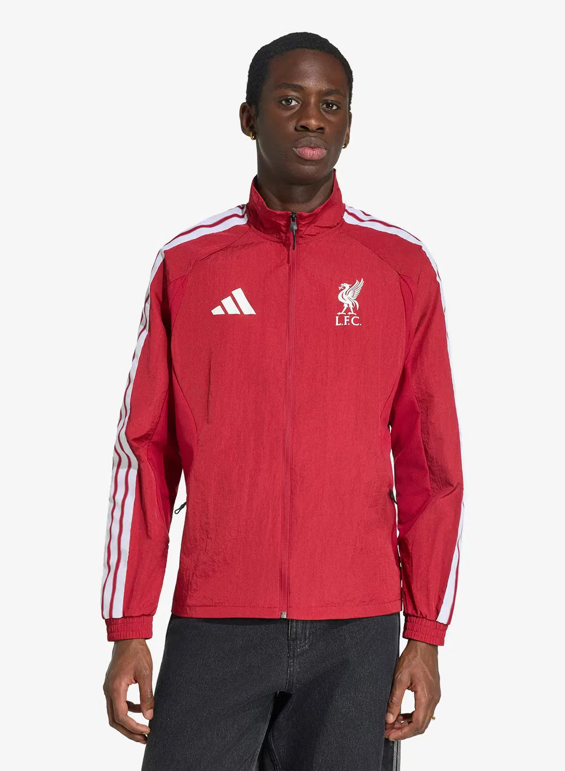 Куртка с воротником-стойкой Liverpool FC Home Anthem Adidas, track top