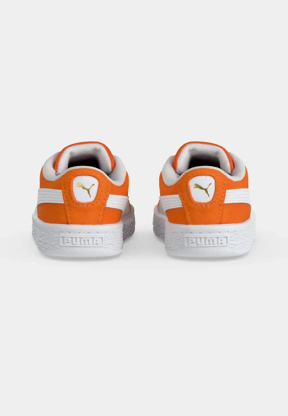 Классические замшевые детские туфли AC Inf унисекс Puma, Cayenne Pepper/White — фото 4