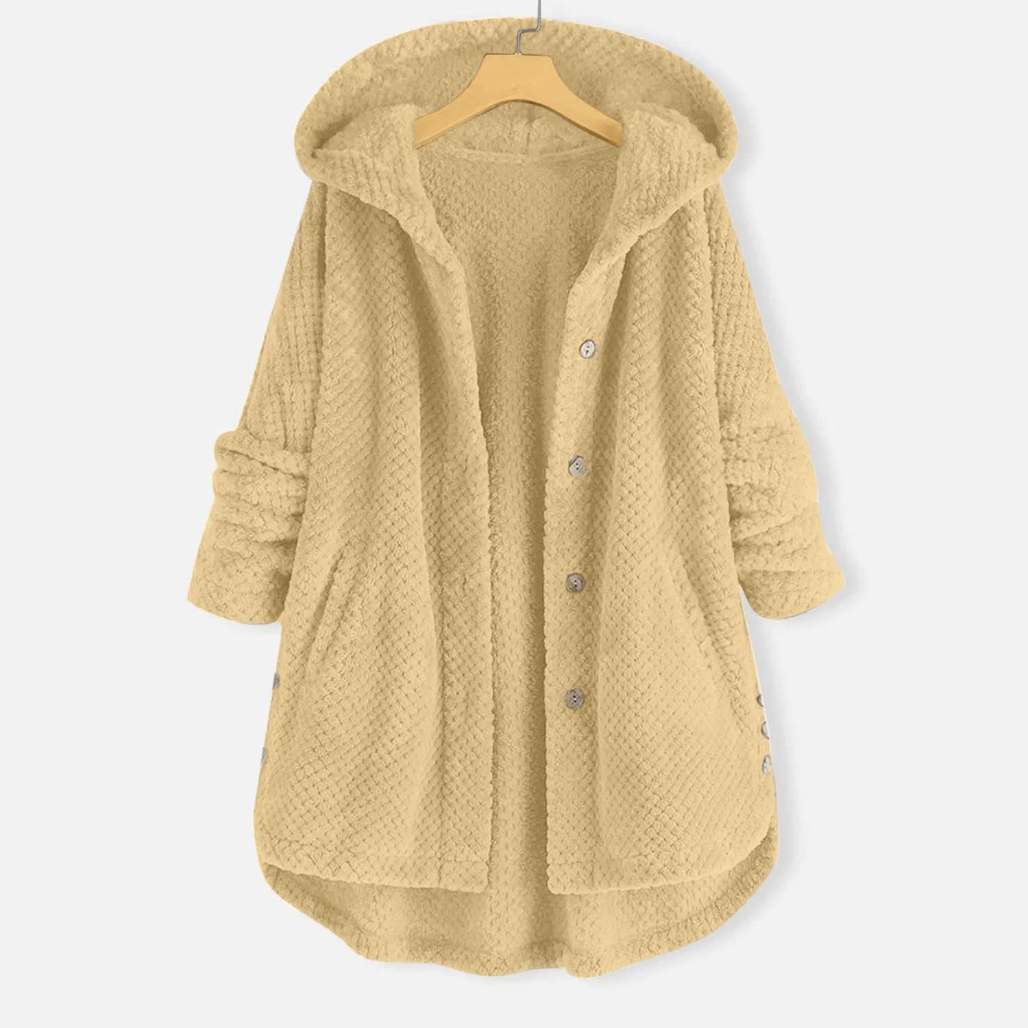 Женское легкое пальто с принтом леопарда, Beige — фото 4