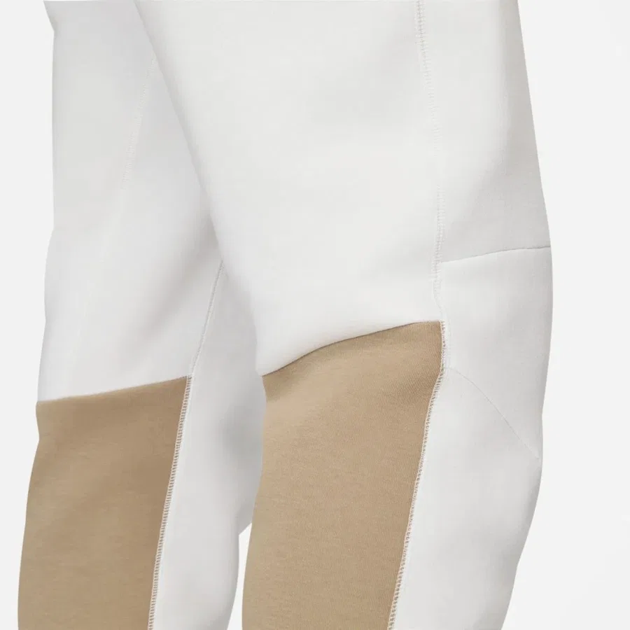 Спортивные брюки с длинными манжетами Nike Tech Fleece, Белый — фото 3