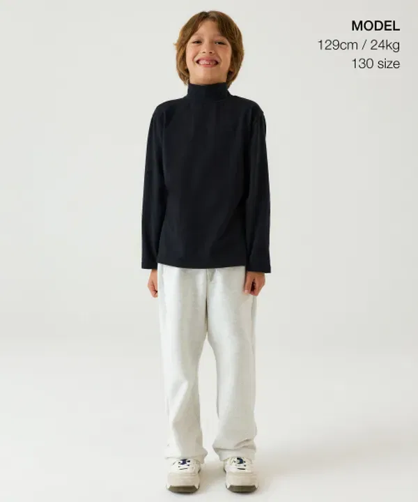 Тренировочные штаны с начесом, Lounge Musinsa Standard Kids, овсянка — фото 2