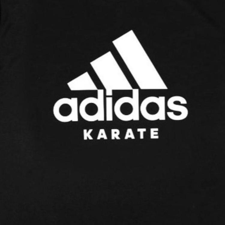 

Футболка мужская черная с белым логотипом Adidas