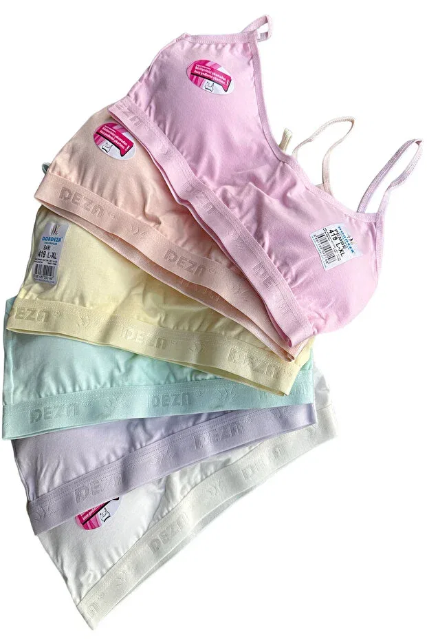 Детский бюстгальтер для девочек хлопковый Young Dondeza, Pastel 3-Pack — фото 2