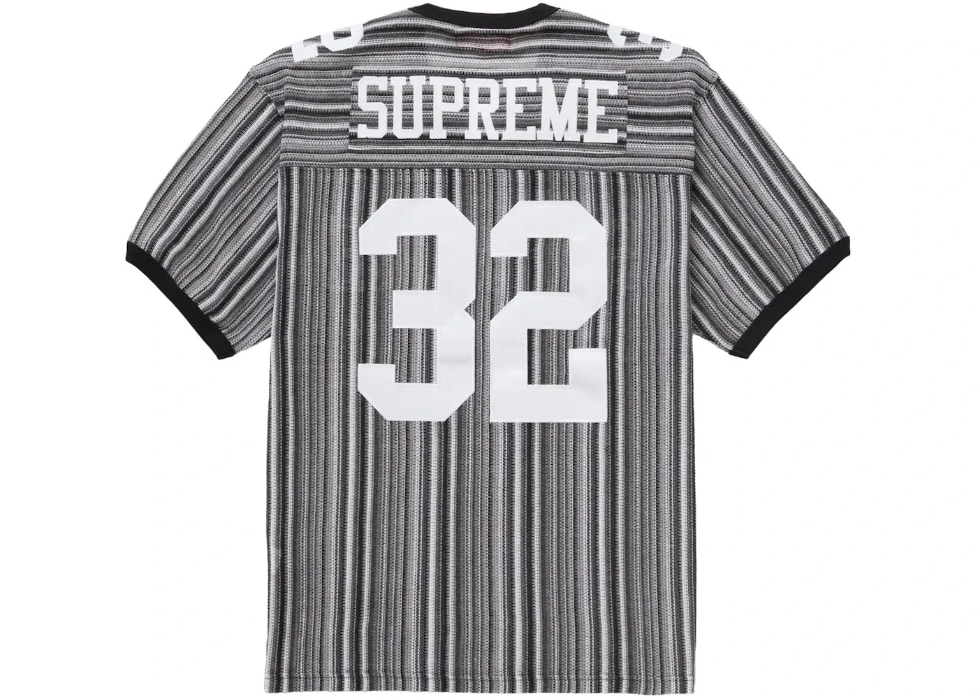 Мужской джемпер с ажурной вязкой Open Knit Football Top Supreme, черный — фото 2