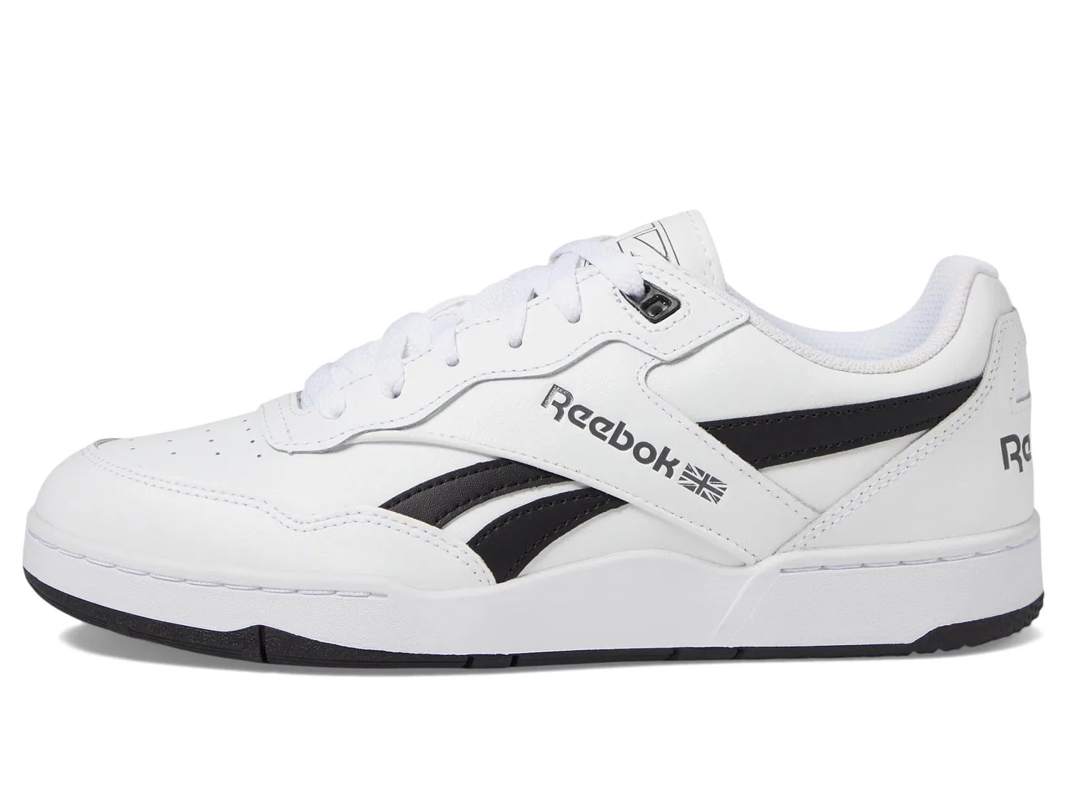 Детские кроссовки для мальчиков кожаные Bb 4000 II Reebok, Ftwr White Core Black Pure Grey — фото 4